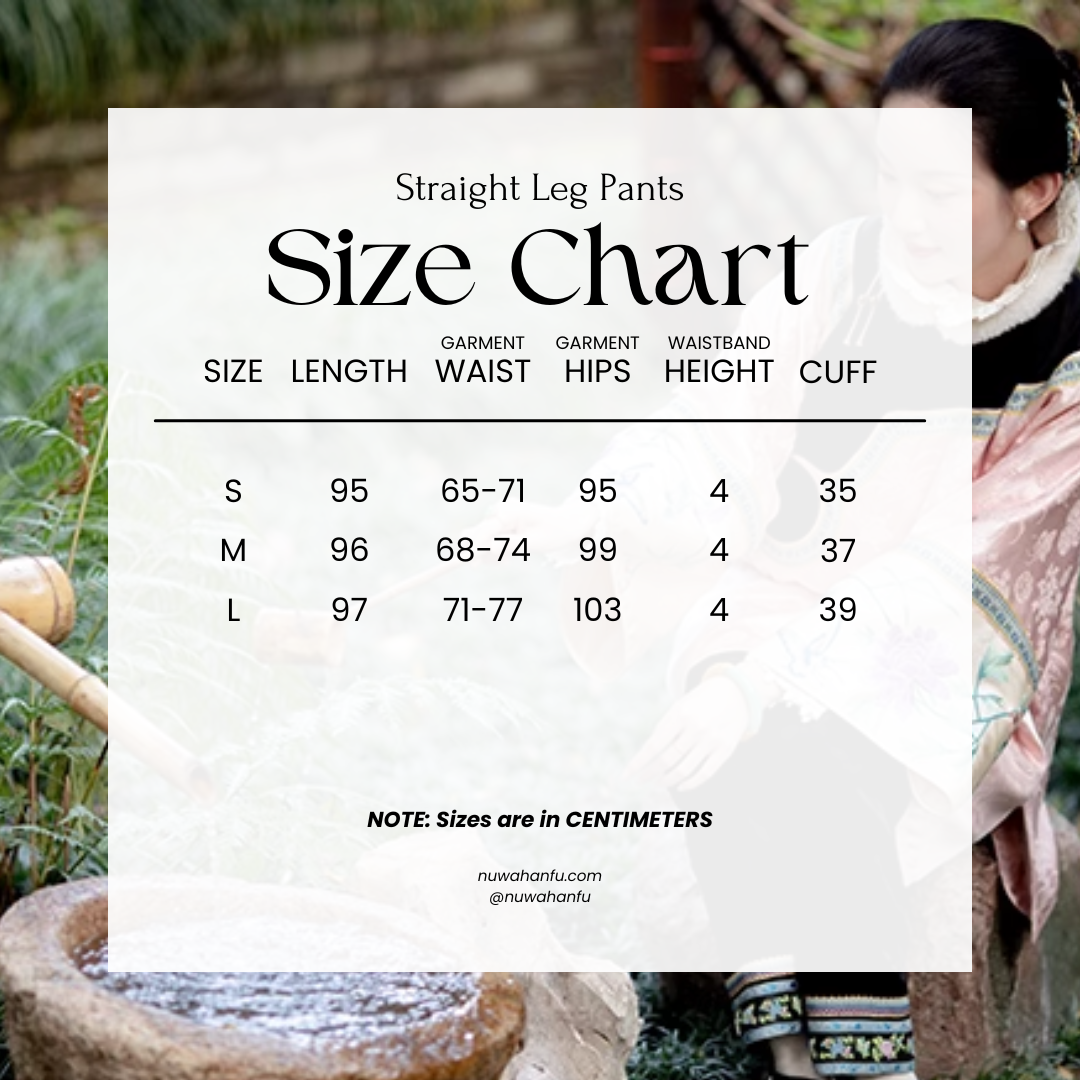 (Presale) Fuguang Xiying 浮光曦影 Floating Shadows 1910s Arrow Leg Brocade Trim Mid Waist Pants