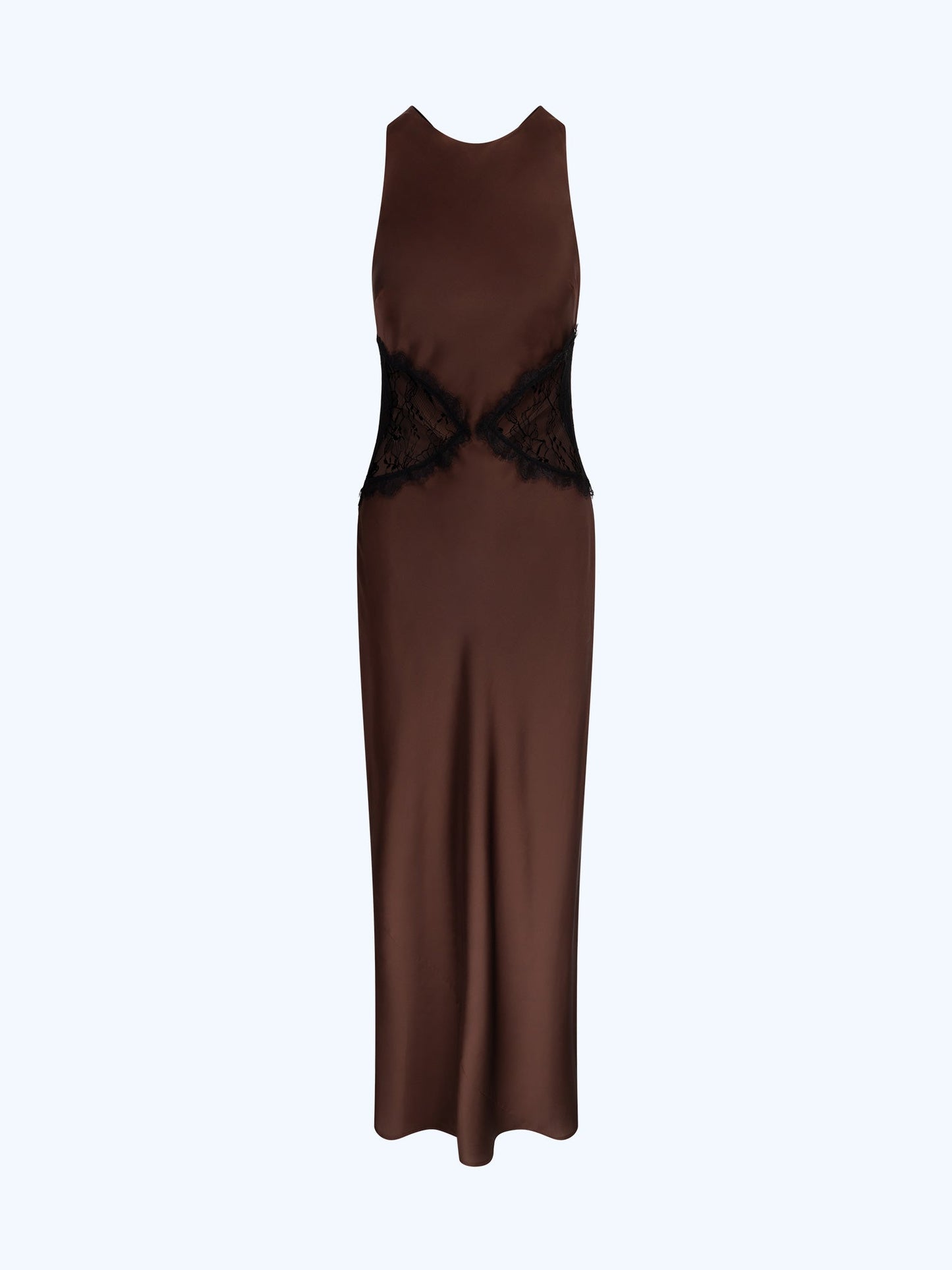 Andrea Dress in Chocolate / Black Lace