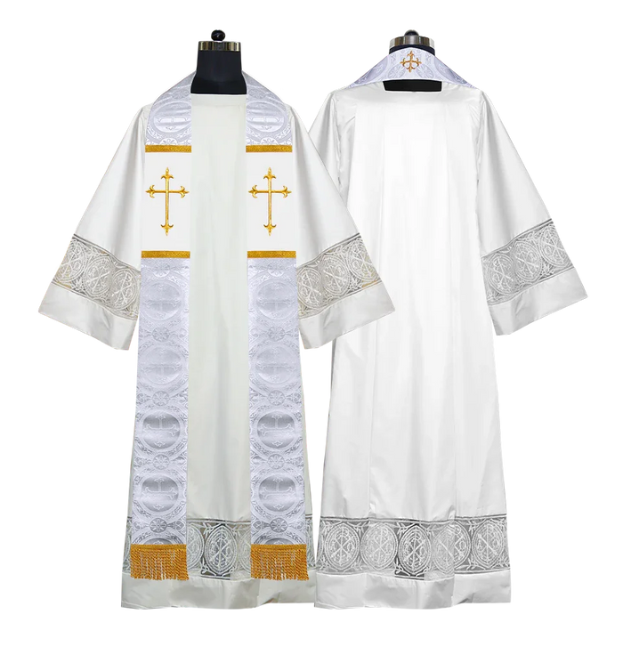 Damask / Western Cross / White