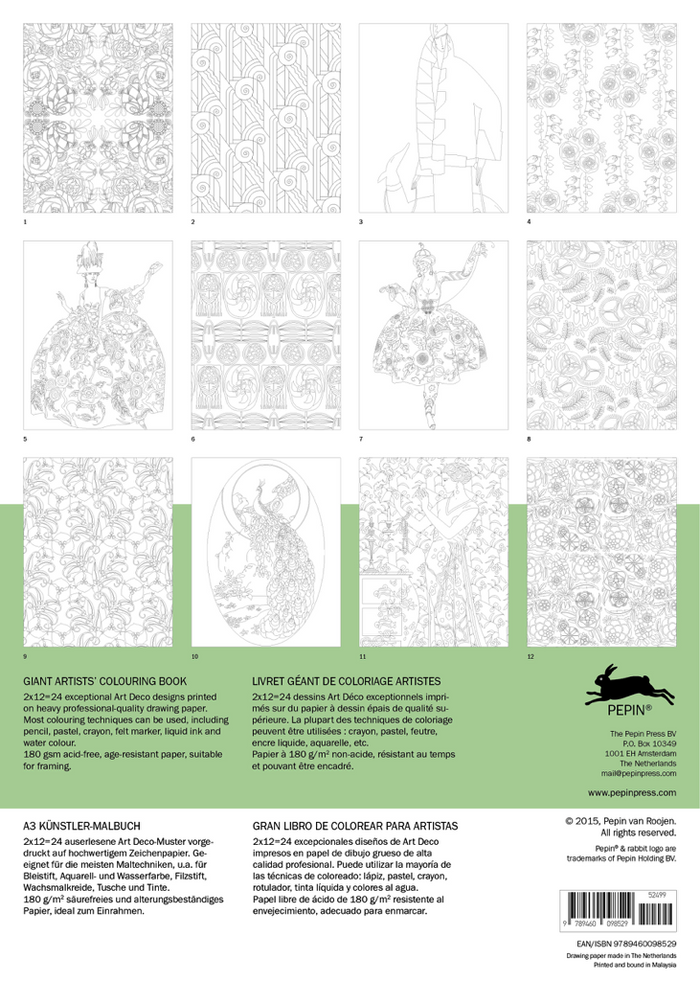 Pepin, Giant Artist's Coloring Books, Coloring,