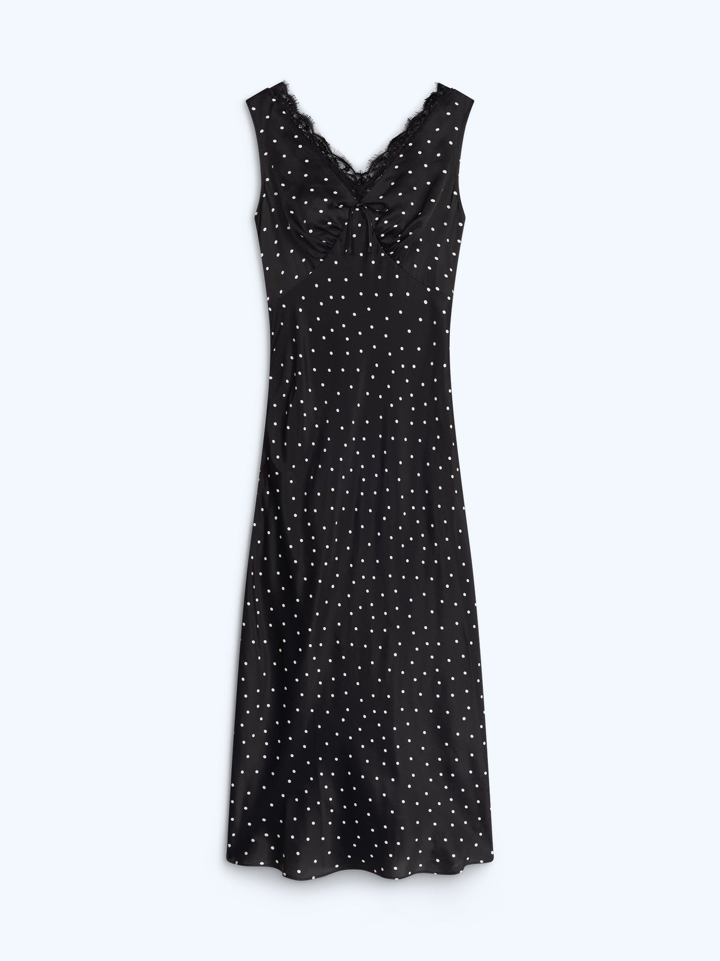 Jennifer Dress in Black Polka Dot