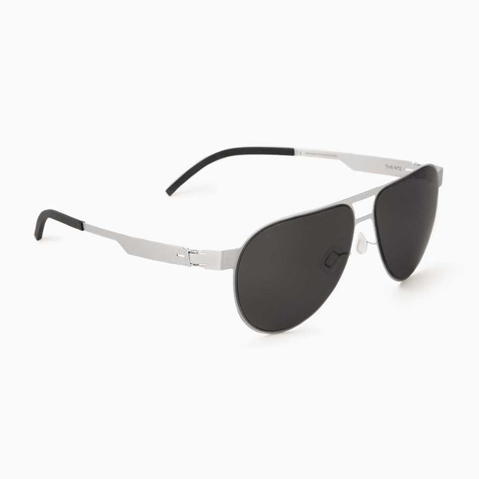 The No. 2, Sunglasses #2.4, Aviator, silver, Sunglasses,