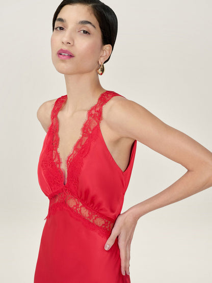 Aurelia Dress in Barbados Cherry