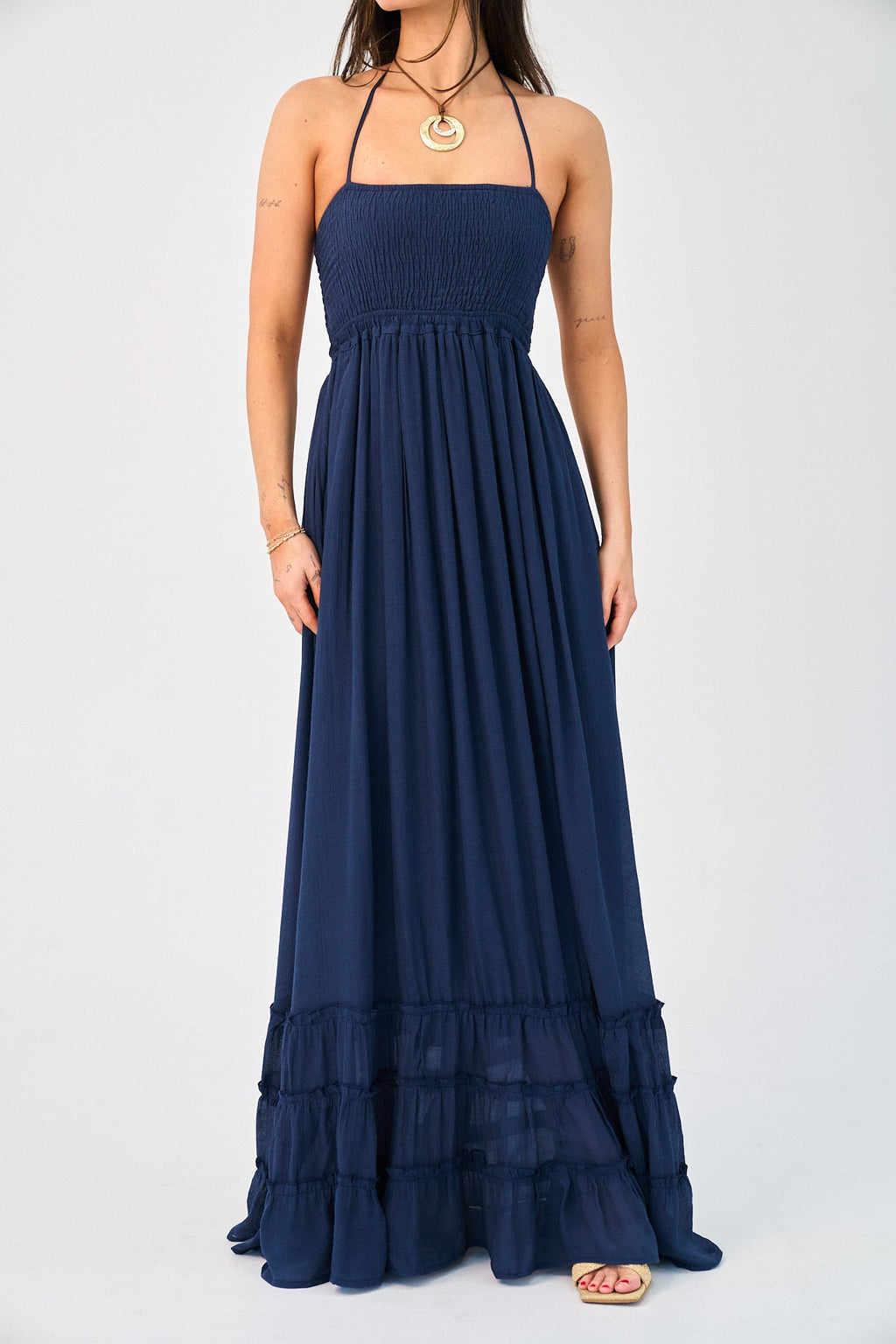 Coralyn Dress in Navy