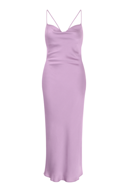 Riviera Midi Dress in Lavender