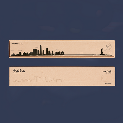 The Line, 19.5" City Skyline Silhouette, Athens, Decorative,
