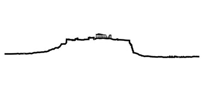 The Line, 19.5" City Skyline Silhouette, Chicago, Decorative,