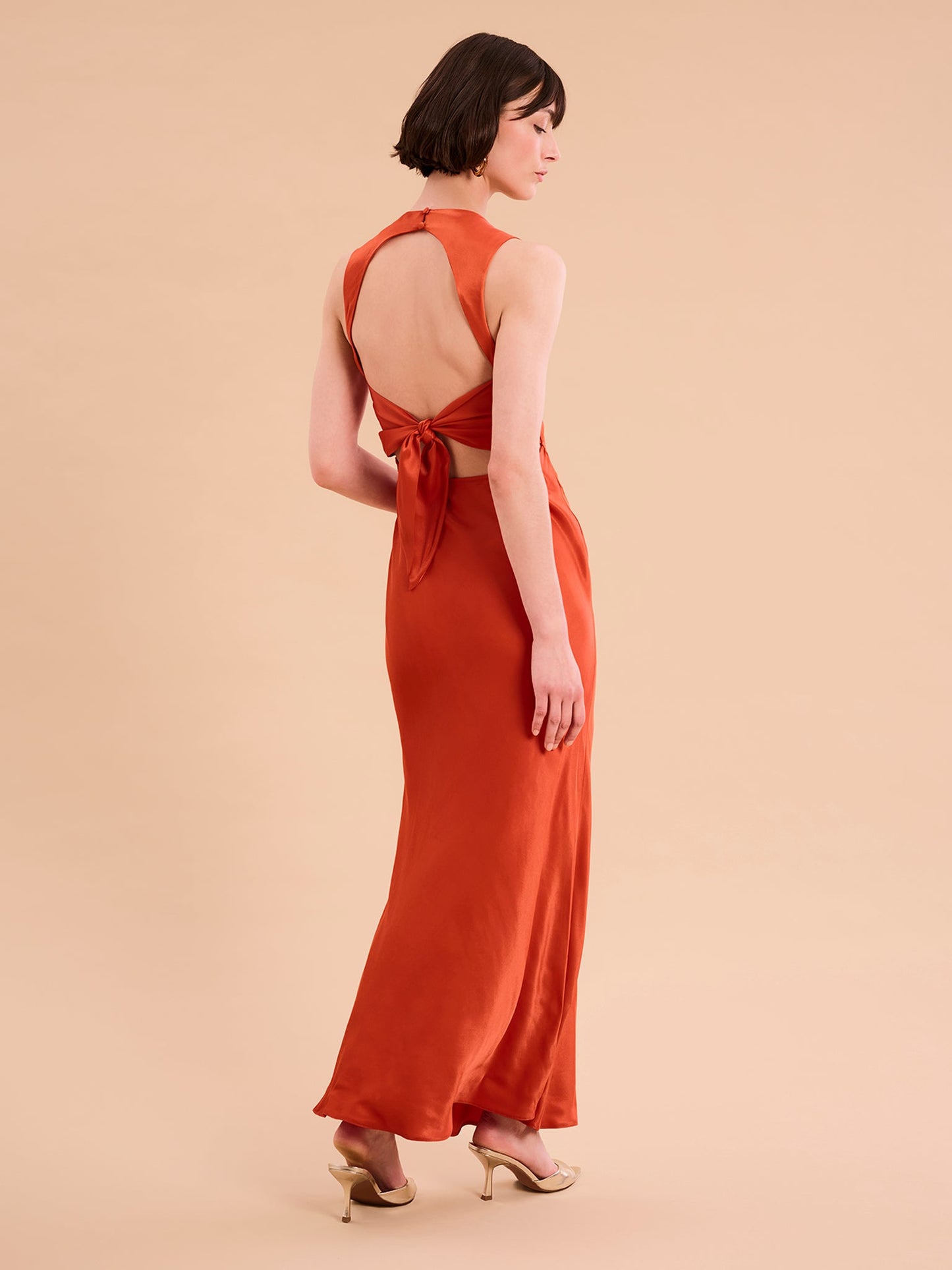 Nova Dress in Burnt Orange