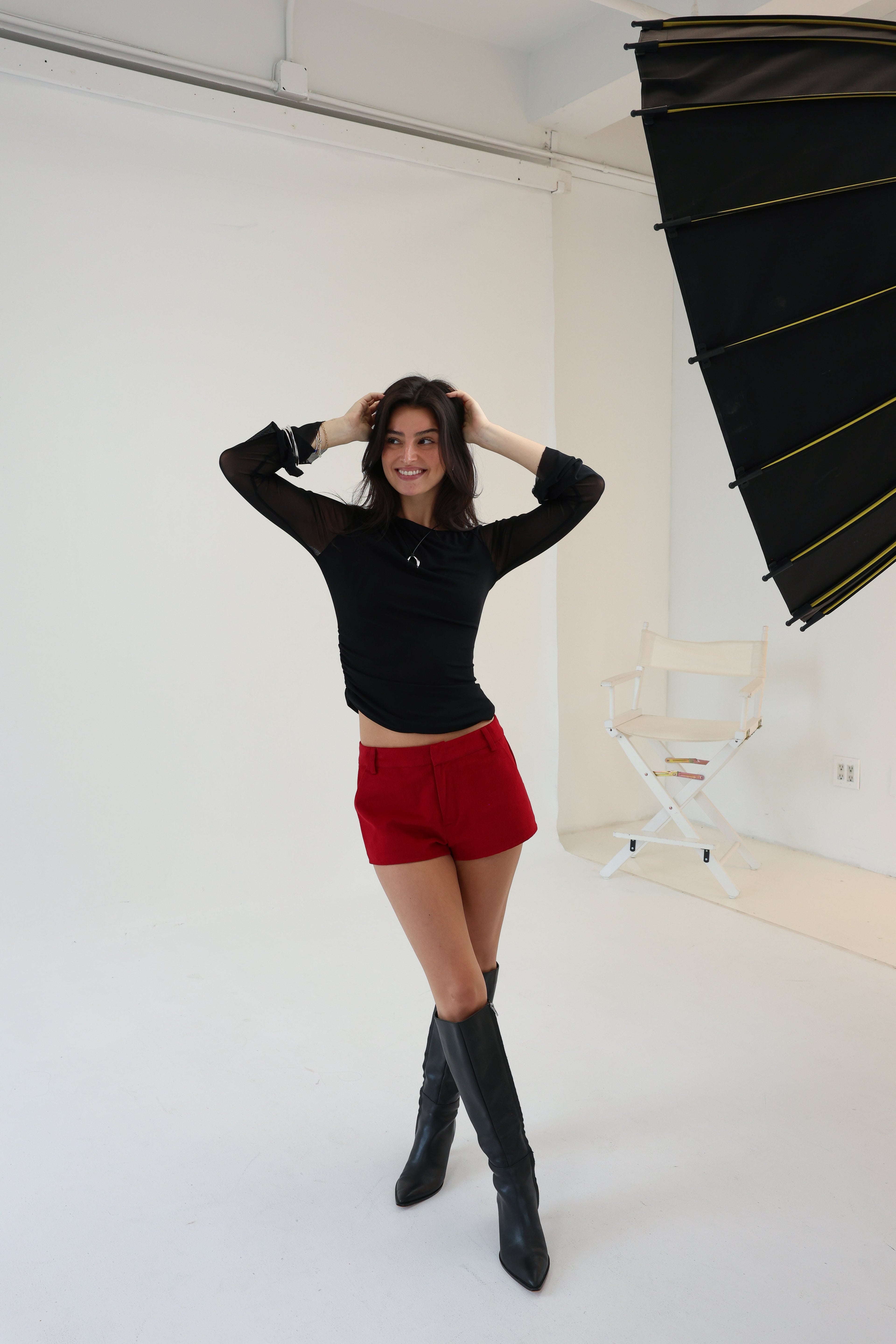 Holly Shorts in Red