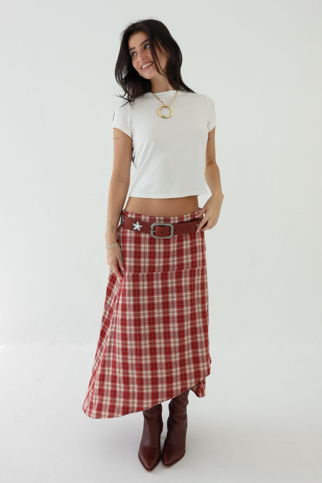 Heidi Plaid Skirt