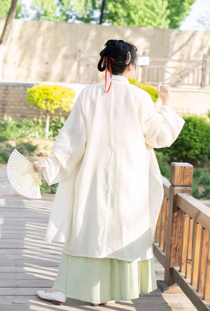 Xiao Chuju 小雏菊 Little Daisies Modernized Song Dynasty Plus Size Cotton Beizi Baidiequn Ruqun Set