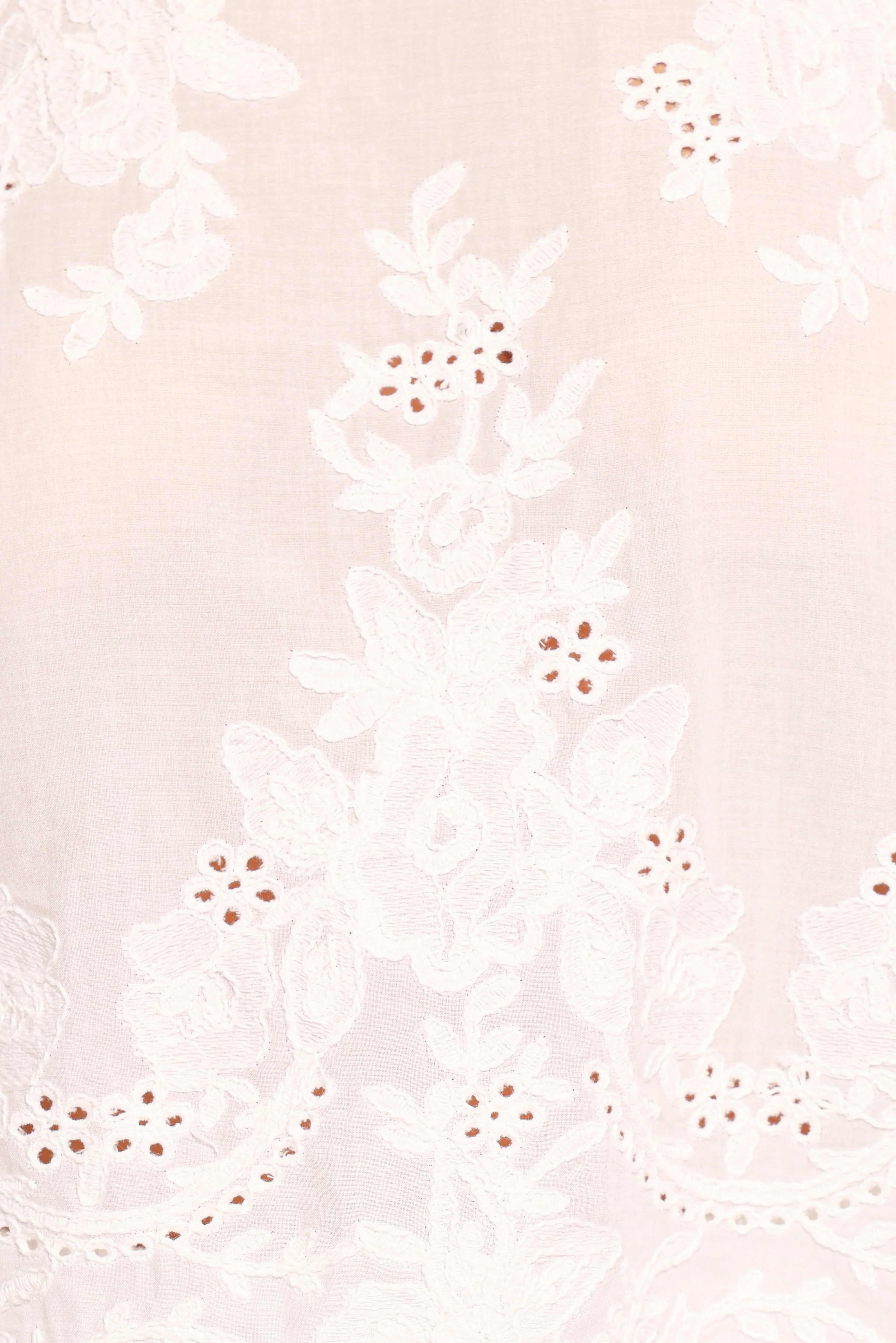 Tanis Embroidered Top - White