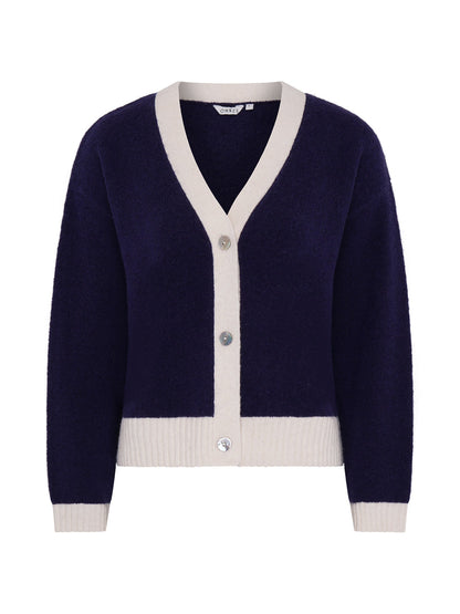 Henni Cardigan in Navy/Cream