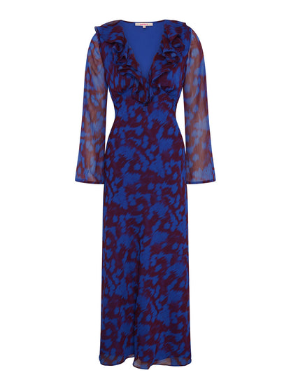 Yvette Dress in Wild Fern Print