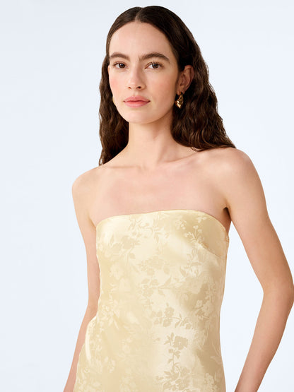 Amdra Jacquard Dress in Double Cream