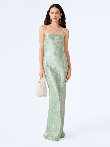Amdra Jacquard Dress in Sage
