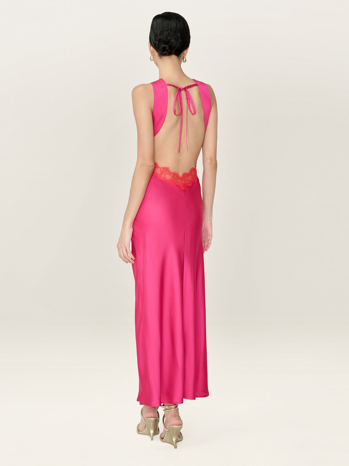 Aurelia Dress in Raspberry / Red