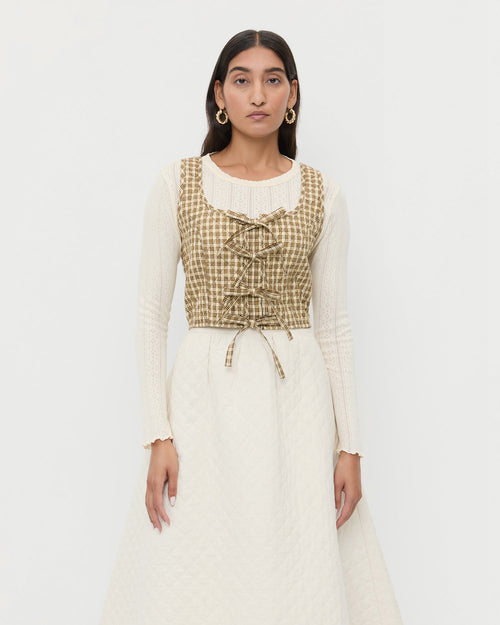 Callista Tie-Front Vest