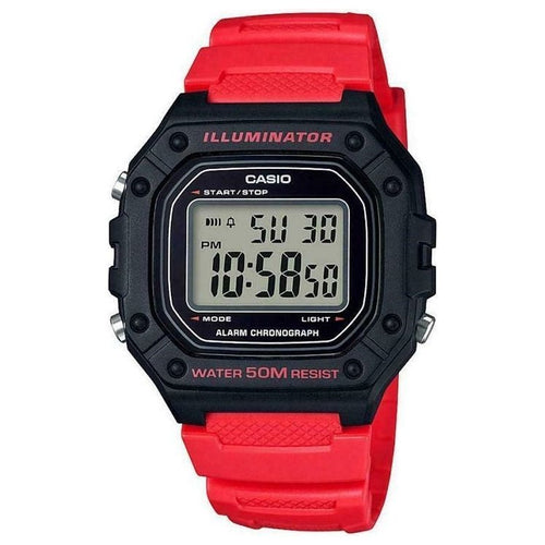 ?CASIO TIMELESS COLLECTION Mod. SPORT ILLUMINATOR WR 50M. ALARM. CHRONOGRAPH - BLACK - VIVID (Brilliant color)