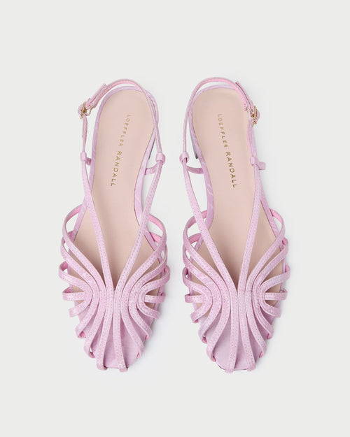Devon Pink Moiré Slingback Sandal