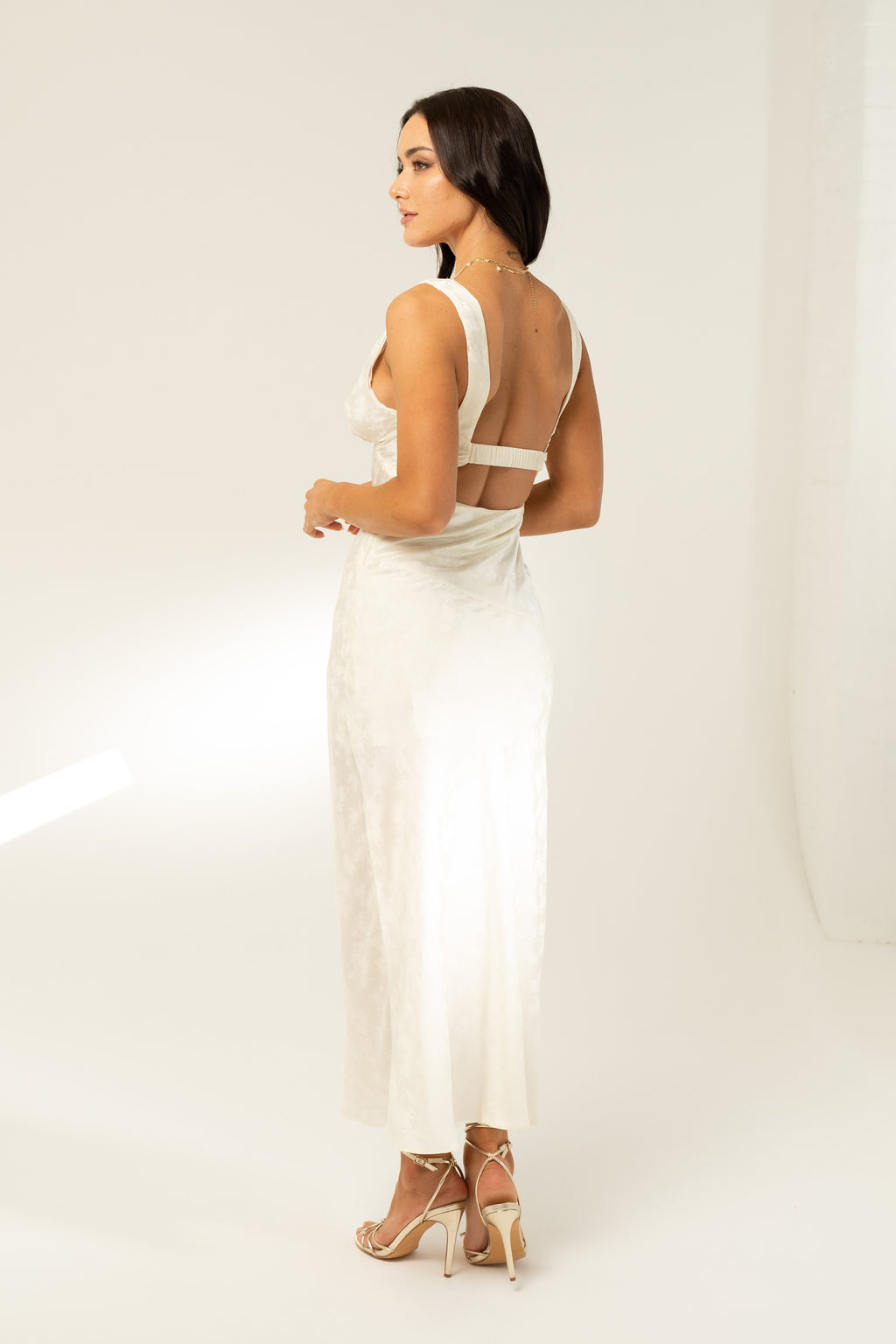 Maddie V-Neck Classic Maxi Dress