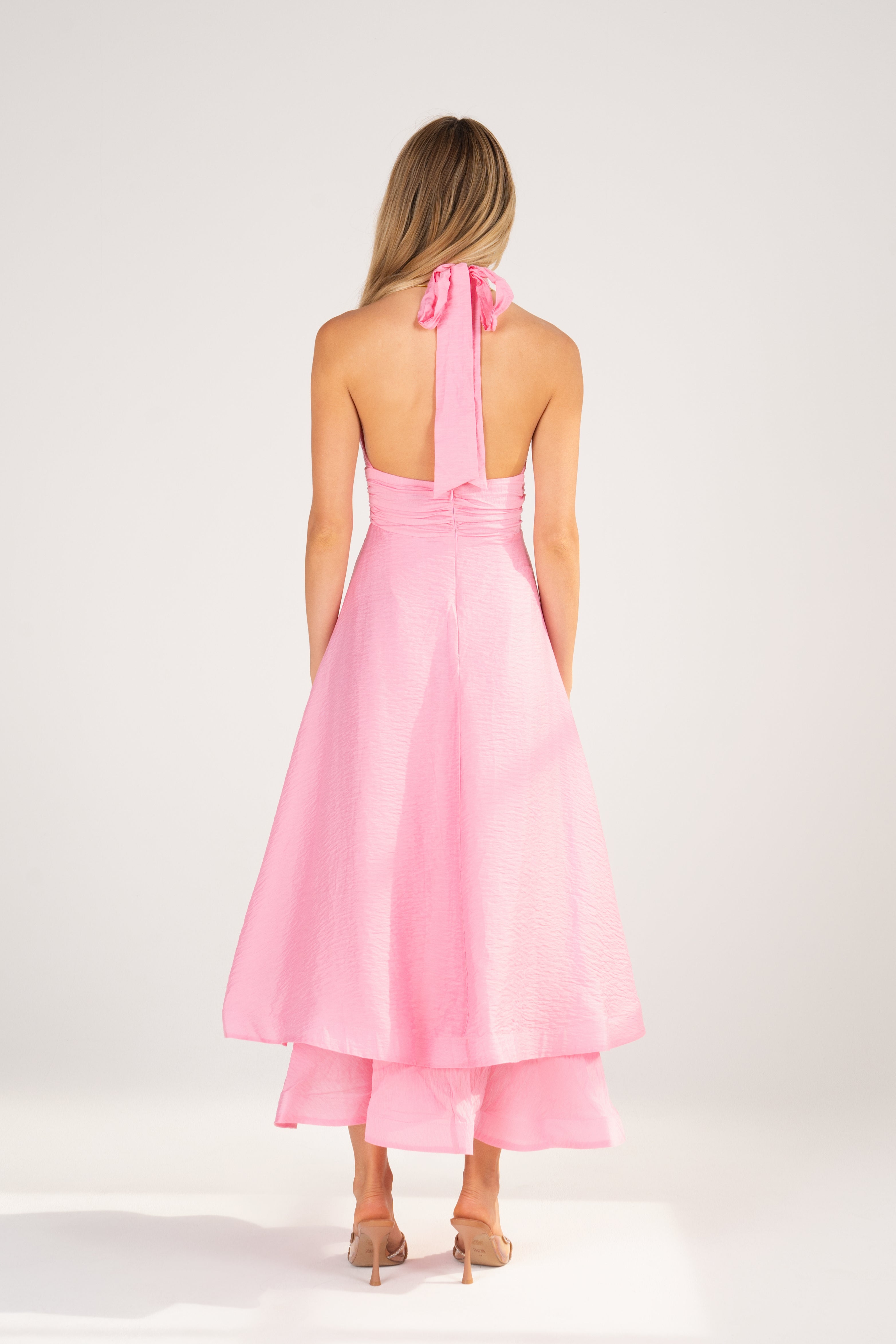 Elodie Halter Neck Maxi Dress