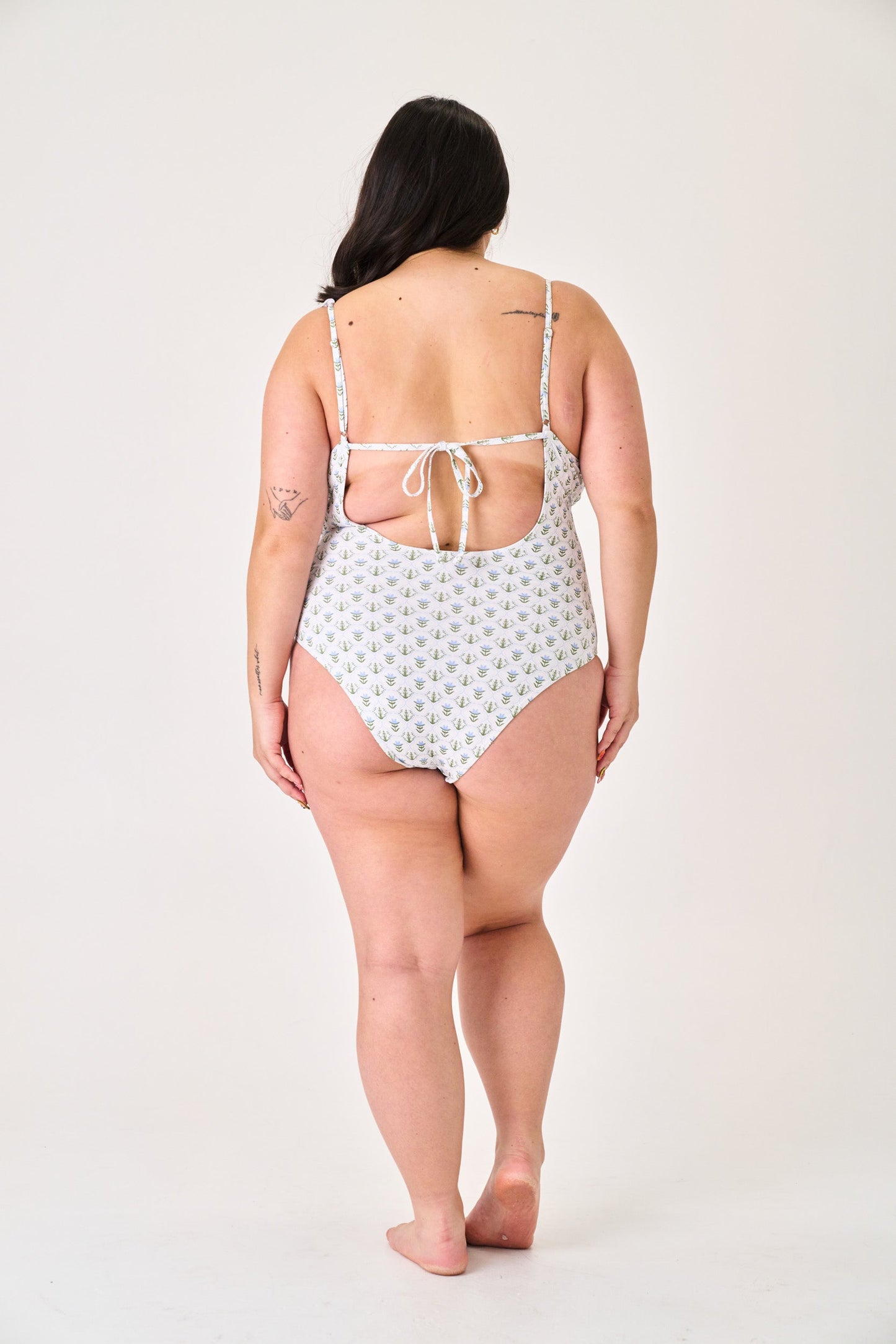 Lulu V Neck Ruffle One Piece