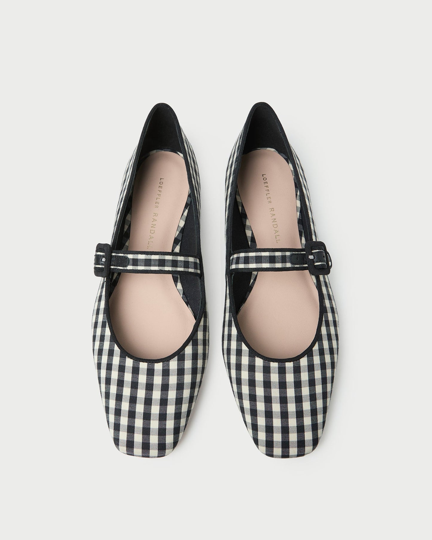 Ginger Black/White Gingham Mary Jane
