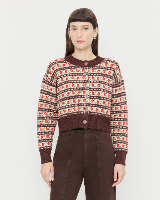 Idris Intarsia Cardigan