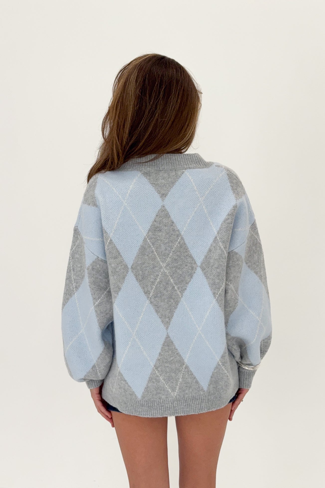 Carson Sweater in Light Blue