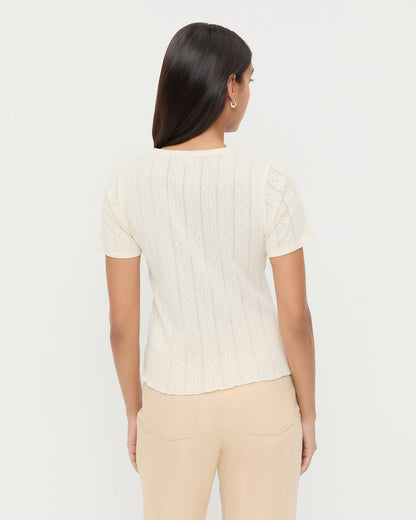 Kerri Pointelle Tee