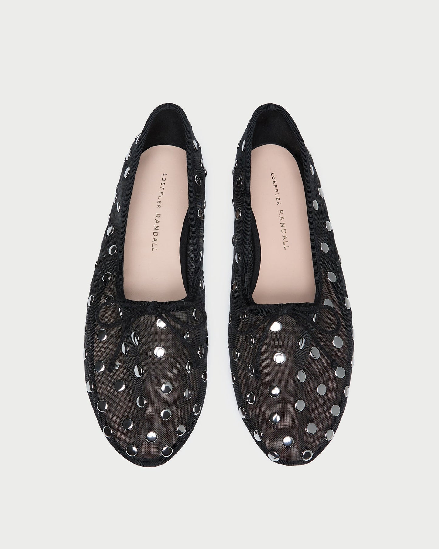 Landon Black/Silver Mesh Ballet Flat