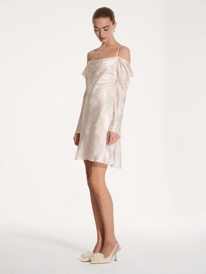 Monique Mini Dress in Ivory