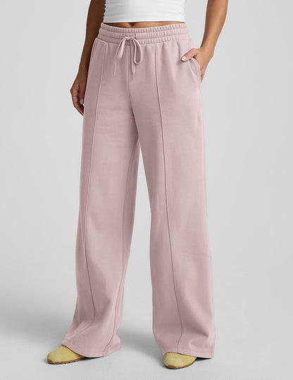 LuxeFleece™ Pintuck Wide Leg Pant