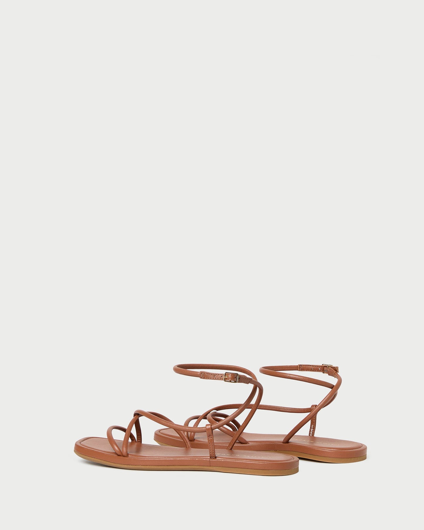 Noor Timber Leather Flat Sandal