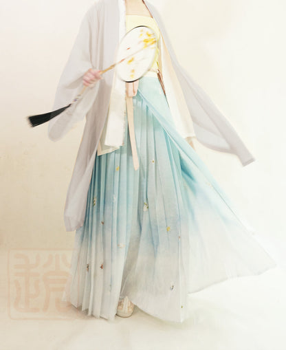 Hehua Jiao 荷花娇 Delicate Lotus Song Dynasty Multi Color Casual Changshan Long Tops