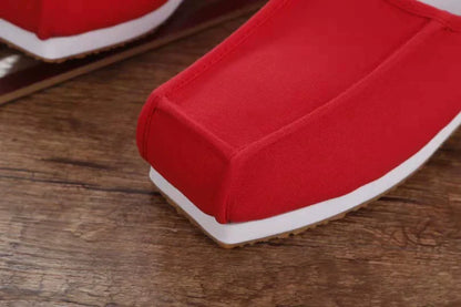 Fang Xi 方舄 Song Ming Unisex Cotton Square Toe Loafers