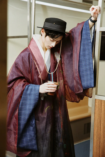 Out of Place 格格不入 Modernized Ming Dynasty Men's & Unisex Daopao Pifeng Set