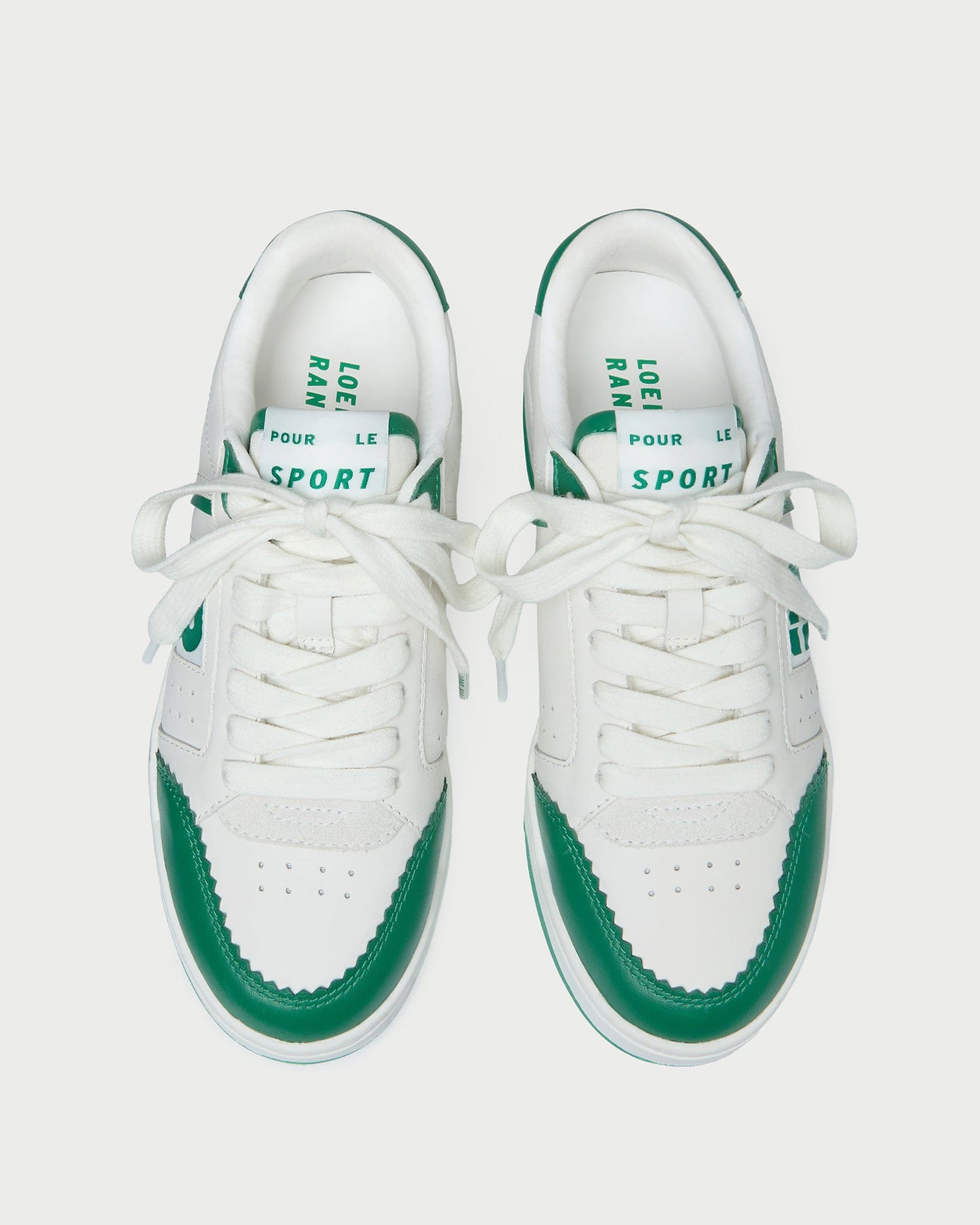 Topspin Cream/Green Court Sneaker