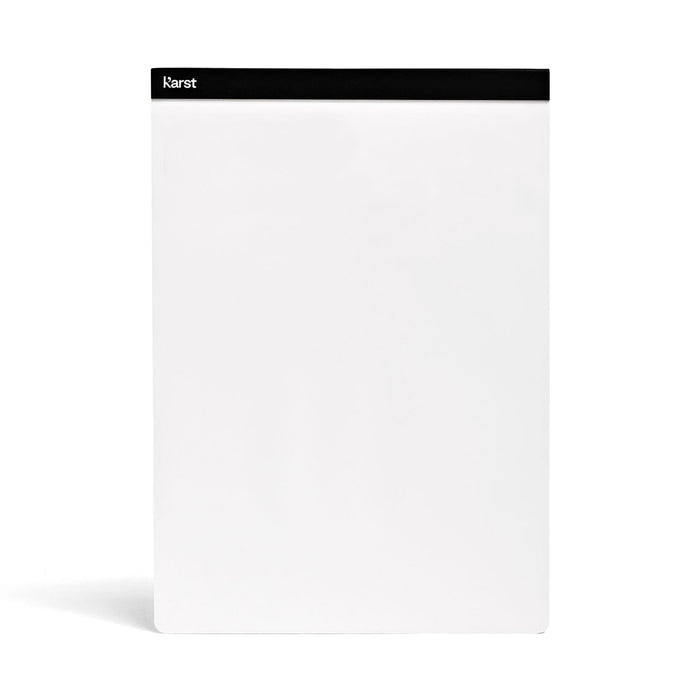 Karst A4 Stone Paper Notepad with blank pages and minimalist design, eco-friendly tear-off writing pad for notes, sketches, and planning.