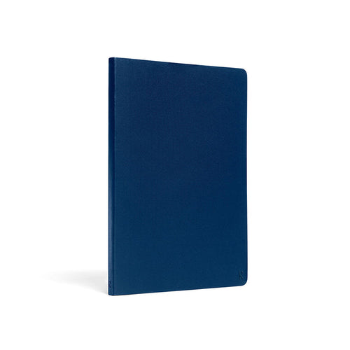 Karst A5 hardcover notebook in deep blue with minimalist design and durable eco-friendly stone paper pages.