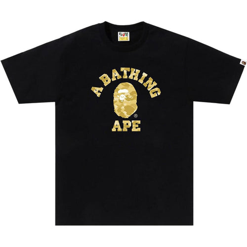 BAPE Color Camo College Tee (SS24) Black/Yellow