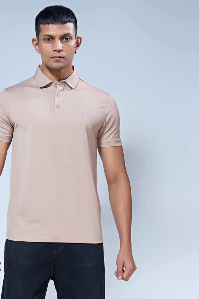 Beige 365 Days Aircool Polo