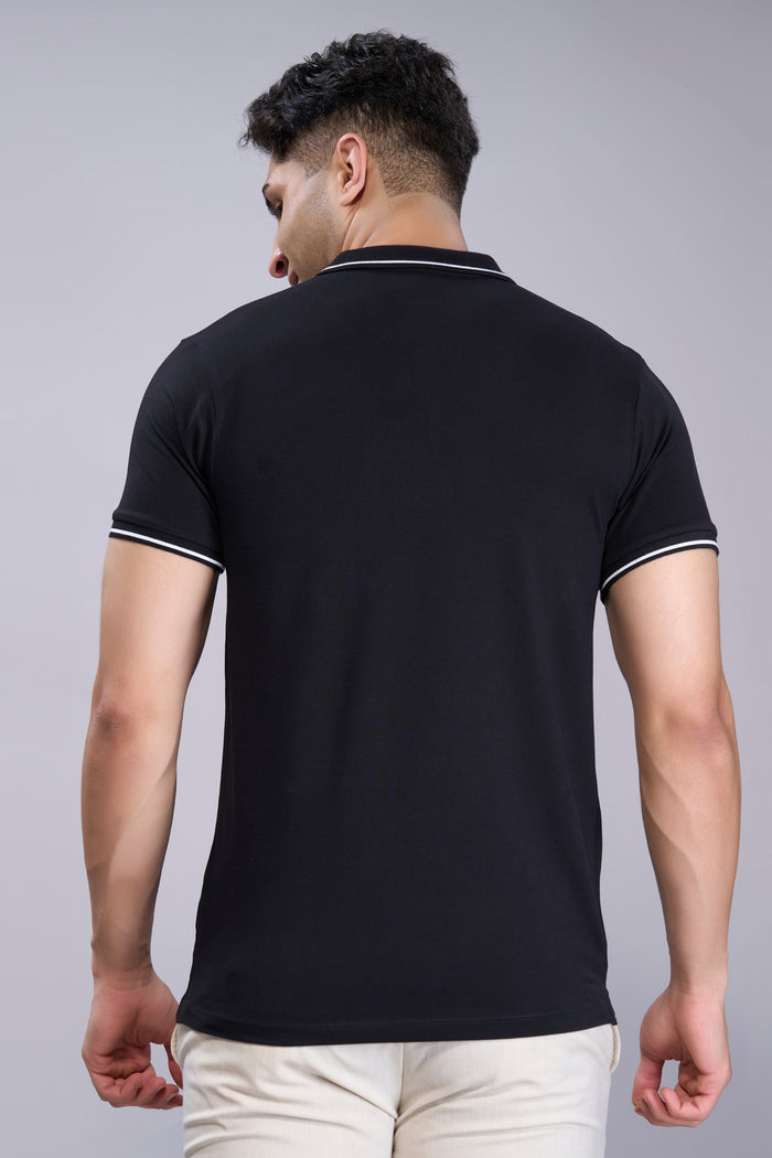 Black - Identity Pocket Polo