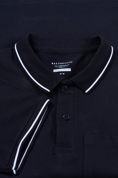 Black - Identity Pocket Polo