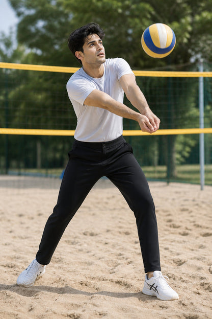 Black - Linear Track Pant