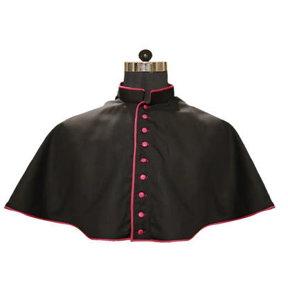 Black Mozzetta with Trims