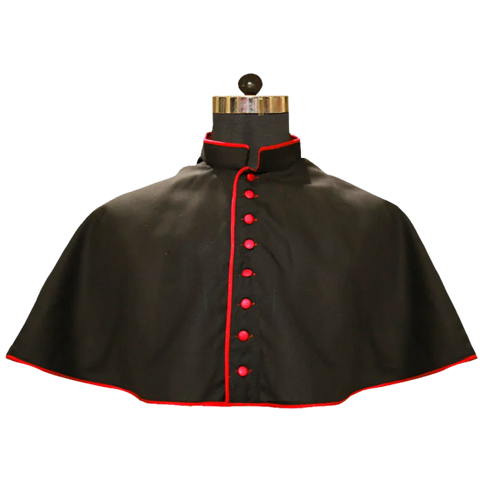 Black Mozzetta with Trims