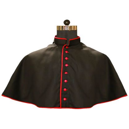 Black Mozzetta with Trims