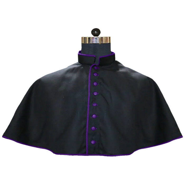 Black Mozzetta with Trims